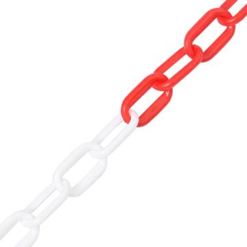 Warning Chain Red and White 100m | Durable Safety Barrier