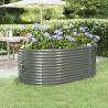 Garden Raised Bed Powder-coated Steel 175x100x68 cm Grey Colour grey Size 175 x 100 x 68 cm Quantity in Package 1 