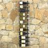 Wall-Mounted Wine Rack for 24 Bottles - Black Iron