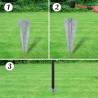 Euro Fence Steel 10x0.8 m Grey - Durable Garden Fencing