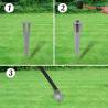 Euro Fence Steel 10x0.8 m Grey - Durable Garden Fencing