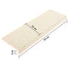 Stair Mats Self-Adhesive Sisal-Look 15 pcs - Cream