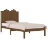 Honey Brown Solid Wood Pine Bed Frame - 100x200 cm | Hipo Market