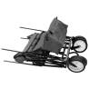 Folding Hand Trolley with Canopy - Steel Grey | Hipo Market