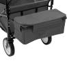 Folding Hand Trolley with Canopy - Steel Grey | Hipo Market