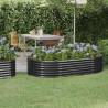 Garden Raised Bed Powder-coated Steel 175x100x36 cm Anthracite Colour anthracite Size 175 x 100 x 36 cm Quantity in Package 1 