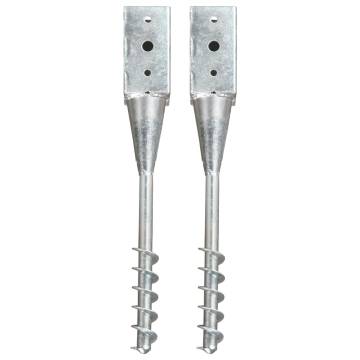 Ground Spikes 2 pcs - Durable Galvanised Steel | HipoMarket