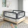 Toddler Safety Bed Rail Dark Grey 140x25 cm Fabric Colour dark grey Size 140 x 25 cm Quantity in Package 1 