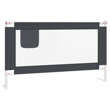 Toddler Safety Bed Rail Dark Grey - 140x25 cm | HipoMarket