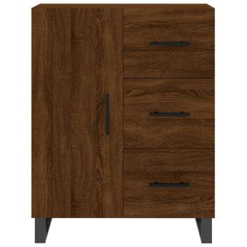 Stylish Highboard Brown Oak - 69.5x34x180 cm | HipoMarket UK