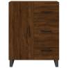 Stylish Highboard Brown Oak - 69.5x34x180 cm | HipoMarket UK