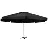 Outdoor Parasol with Aluminium Pole 600 cm Black Colour black Size 600 cm Quantity in Package 1 