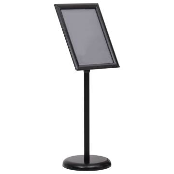 A3 Pedestal Poster Stand - Black Aluminium Alloy for Promotions