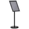 A3 Pedestal Poster Stand Black Aluminium Alloy Colour black Size a3 