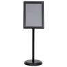 A3 Pedestal Poster Stand - Black Aluminium Alloy for Promotions