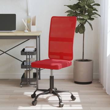 Height Adjustable Wine Red Mesh Office Chair | Hipomarket UK