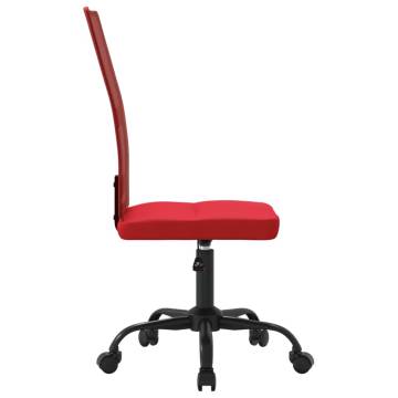 Height Adjustable Wine Red Mesh Office Chair | Hipomarket UK