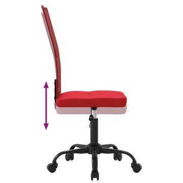 Height Adjustable Wine Red Mesh Office Chair | Hipomarket UK