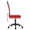 Height Adjustable Wine Red Mesh Office Chair | Hipomarket UK