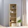 5-Tier Book Cabinet Sonoma Oak 60x30x189 cm Engineered Wood Colour sonoma oak Size 60 x 30 x 189 cm Quantity in Package 1 