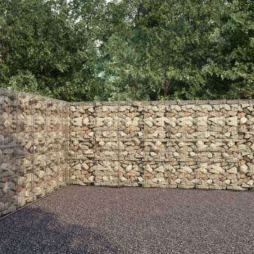 Gabion Wall with Covers - Galvanised Steel 900x50x200 cm