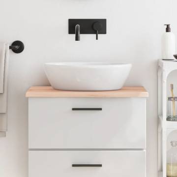 Untreated Solid Wood Bathroom Countertop 60x40 cm | Hipomarket