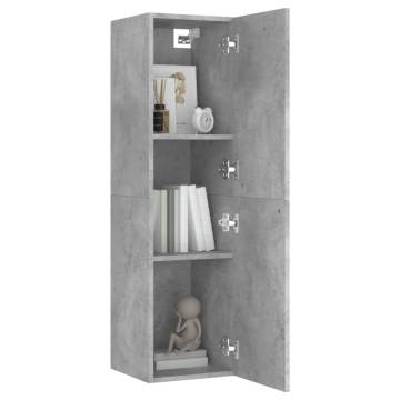 Concrete Grey TV Cabinet 30.5x30x110 cm | Stylish Storage Solution