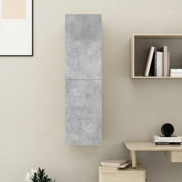 Concrete Grey TV Cabinet 30.5x30x110 cm | Stylish Storage Solution