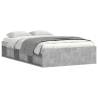 Concrete Grey Bed Frame 120x200 cm - Modern Bedroom Furniture