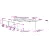 Concrete Grey Bed Frame 120x200 cm - Modern Bedroom Furniture