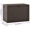 Stylish Brown Garden Storage Box 78x44x55 cm - HipoMarket