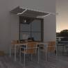 Manual Retractable Awning with LED 350x250 cm Cream Colour cream Size 350 x 250 cm Quantity in Package 1 