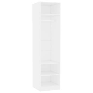 Wardrobe White 50x50x200 cm - Chic Engineered Wood Design