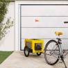 Pet Bike Trailer Yellow and Black Oxford Fabric&Iron Colour yellow Size 63 x 123 x 66 cm 