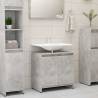 Bathroom Cabinet Concrete Grey 60x33x61 cm Engineered Wood Colour concrete grey Number of 1 Number of Pieces 