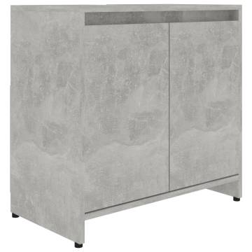 Stylish Bathroom Cabinet in Concrete Grey | 60x33x61 cm