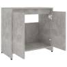 Stylish Bathroom Cabinet in Concrete Grey | 60x33x61 cm