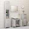 Stylish Bathroom Cabinet in Concrete Grey | 60x33x61 cm