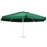 Replacement Fabric for Outdoor Parasol Green 600 cm Colour green Size Φ 600 cm 