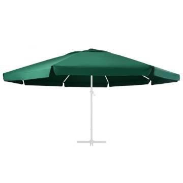 Replacement Outdoor Parasol Fabric - Green 600 cm | HipoMarket