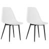 Stylish White Dining Chairs - 2 Piece Set | HipoMarket