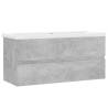 Sink Cabinet with Built-in Basin - Concrete Grey Design