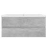 Sink Cabinet with Built-in Basin - Concrete Grey Design