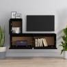 TV Cabinets 3 pcs Black Solid Wood Pine | Stylish Storage Solution