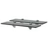 Floating Shelves 2 pcs Glass 40x20 cm 8 mm Colour black Size 40 x 20 cm Quantity in Package 2 Number of Pieces 1 