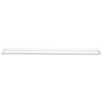 Shower Shelf for Walk-in Shower Wall White - 115 cm Aluminium