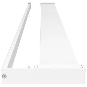 Shower Shelf for Walk-in Shower Wall White - 115 cm Aluminium