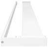 Shower Shelf for Walk-in Shower Wall White - 115 cm Aluminium