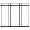 Fence Panel Steel 1.7x1.5 m Black Size 1.7 x 1.5 m Quantity in Package 1 