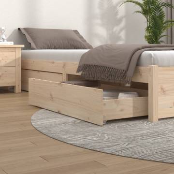 4 pcs Solid Wood Pine Bed Drawers - Maximise Storage Space